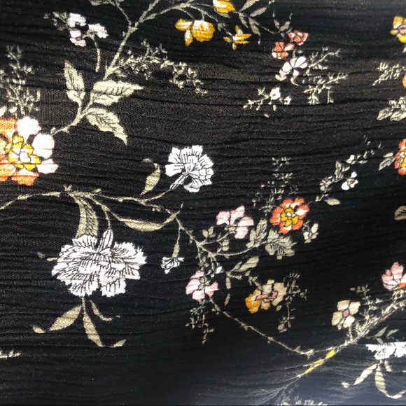 Breeze Ever Wide Leg Ruffle Pants Floral - Picture 3 of 5